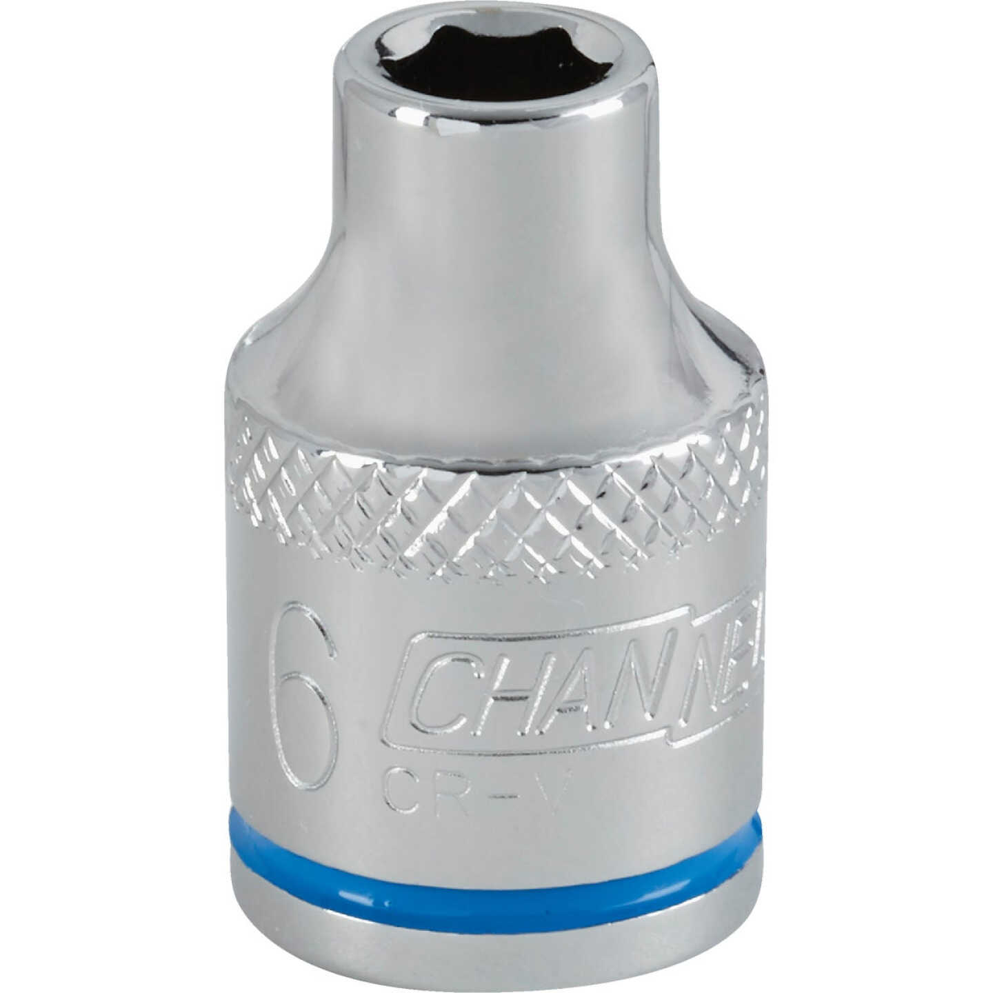 Channellock 3/8 In. Drive 6 mm 6-Point Shallow Metric Socket Image 1