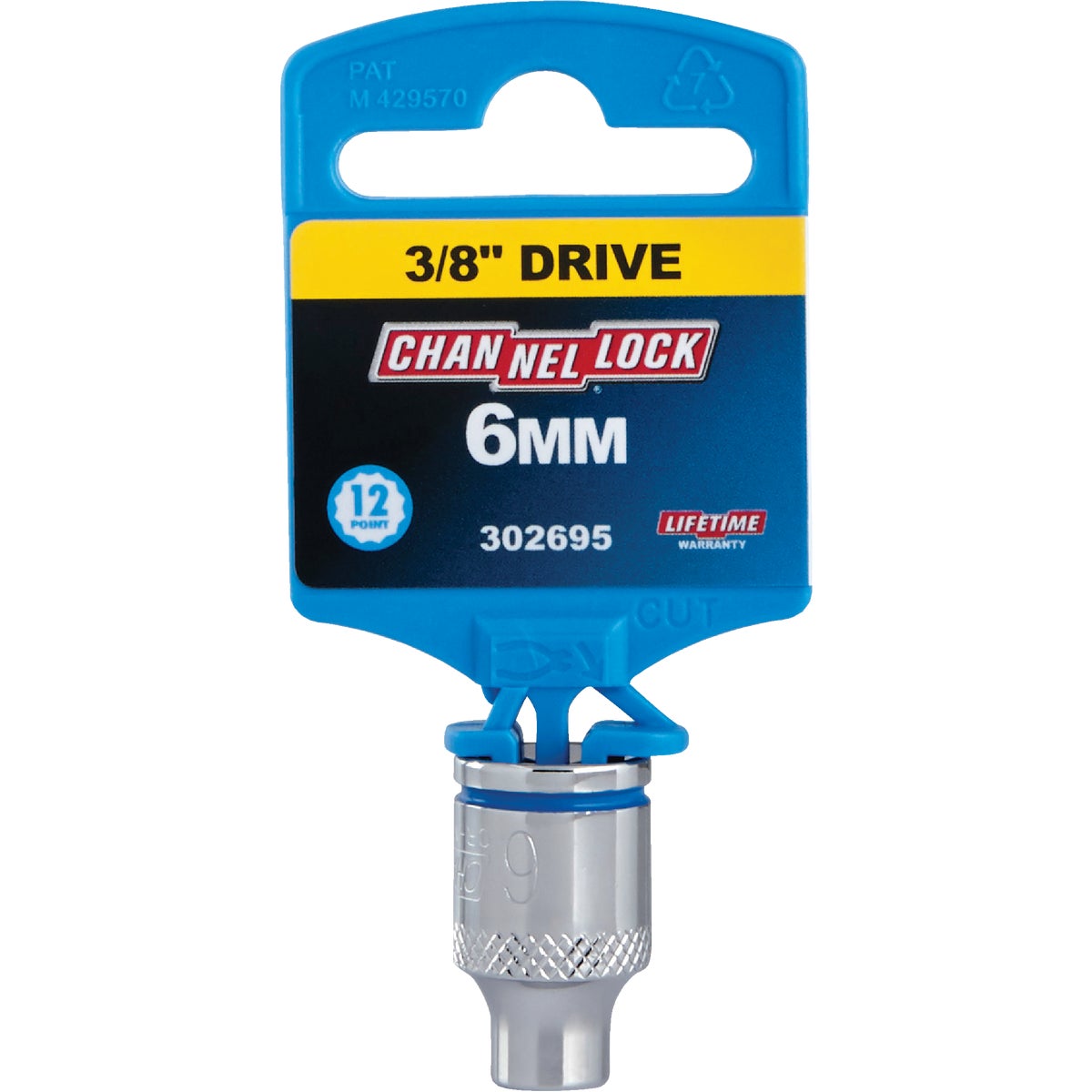 Channellock 3/8 In. Drive 6 mm 12-Point Shallow Metric Socket Image 2