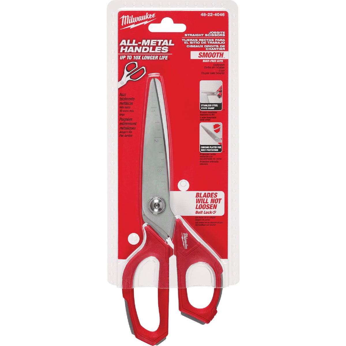 Milwaukee 9 In. Straight Jobsite Scissors Image 4