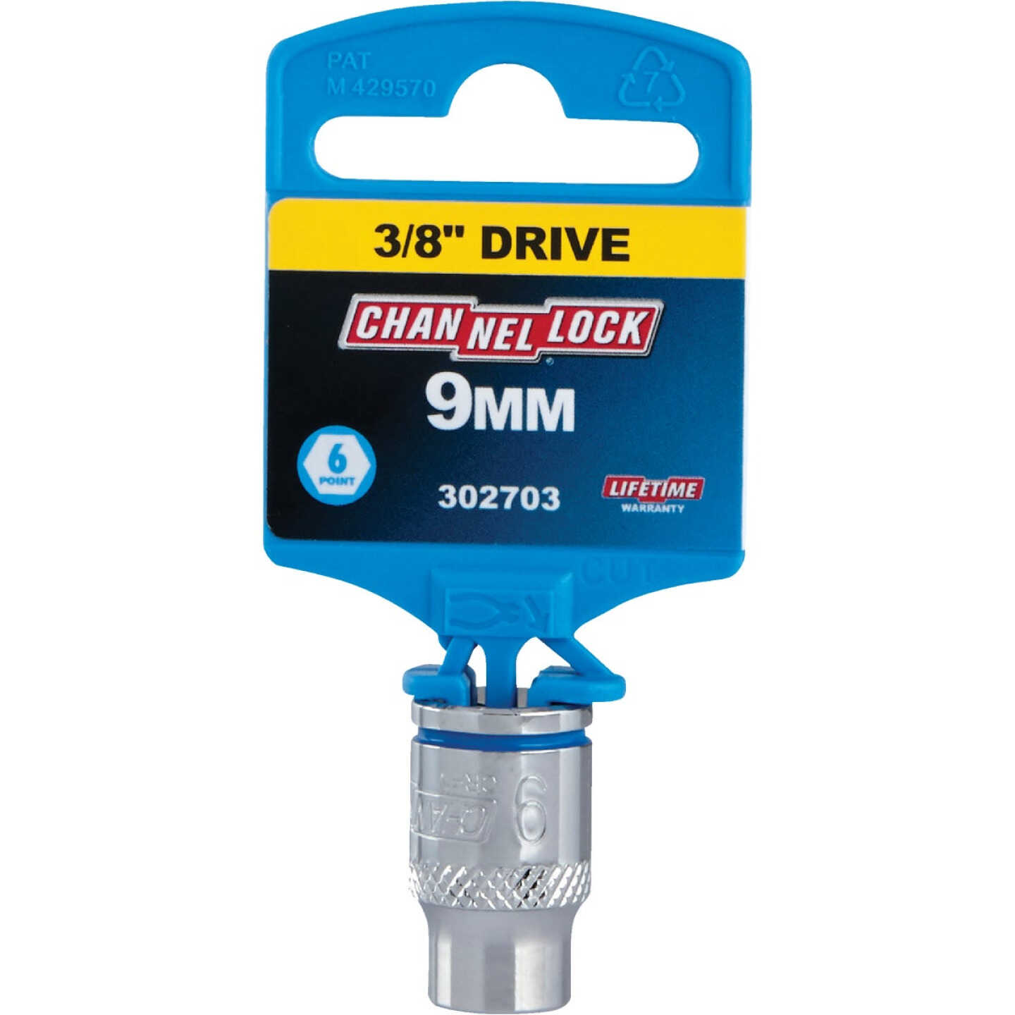 Channellock 3/8 In. Drive 9 mm 6-Point Shallow Metric Socket Image 2