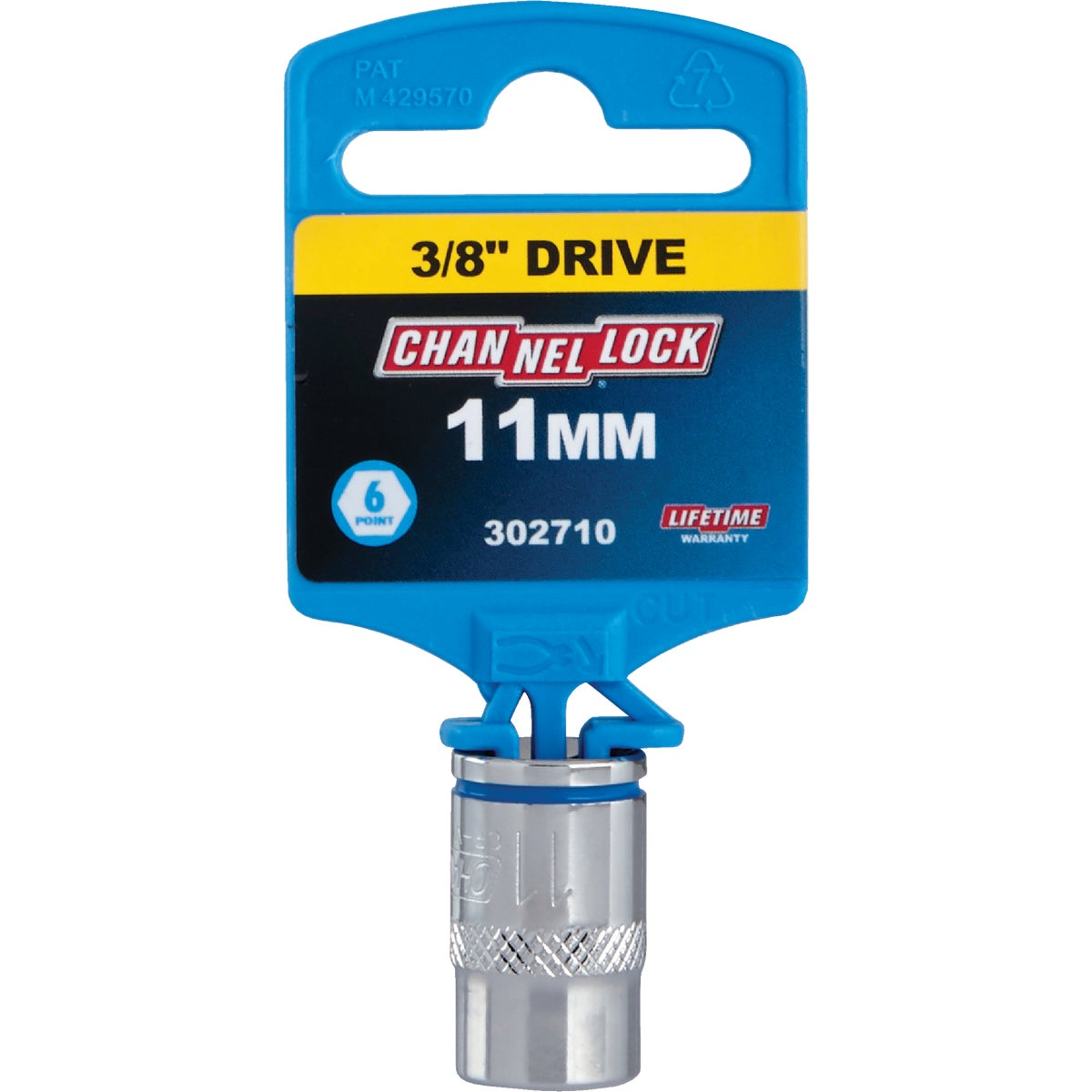 Channellock 3/8 In. Drive 11 mm 6-Point Shallow Metric Socket Image 2