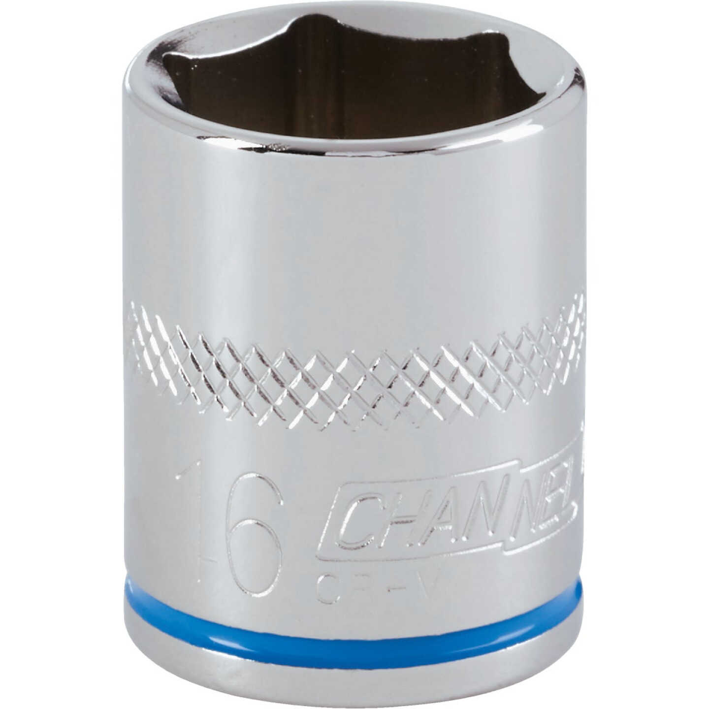Channellock 3/8 In. Drive 16 mm 6-Point Shallow Metric Socket Image 1