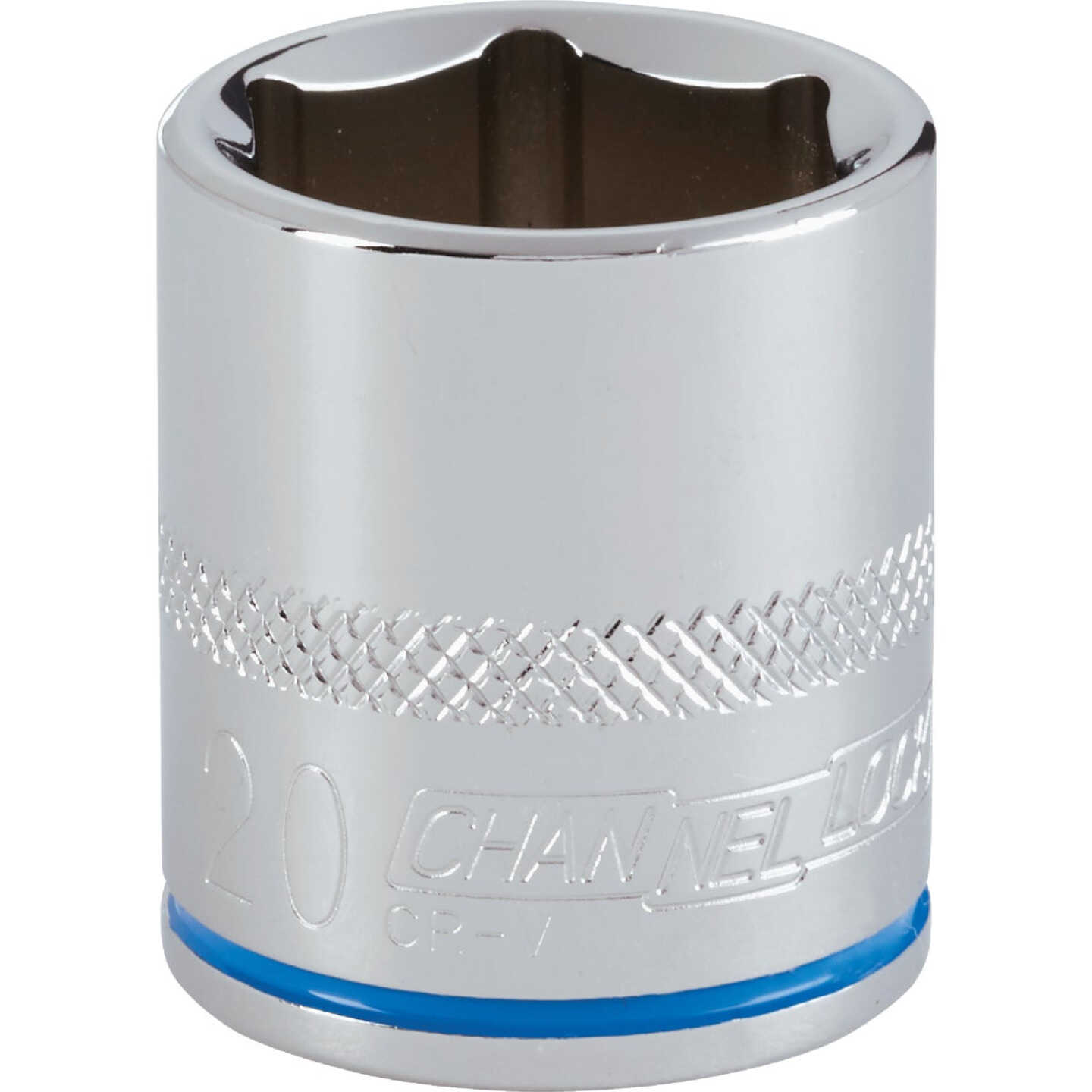Channellock 3/8 In. Drive 20 mm 6-Point Shallow Metric Socket Image 1