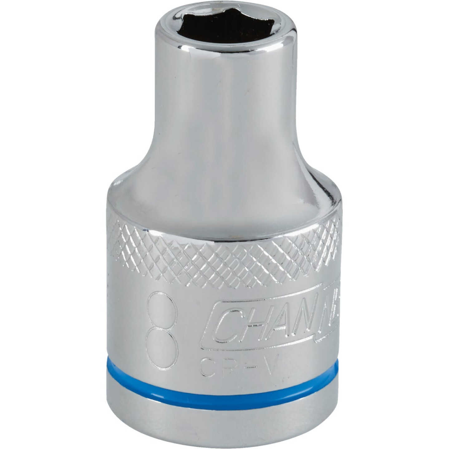 Channellock 1/2 In. Drive 8 mm 6-Point Shallow Metric Socket Image 1