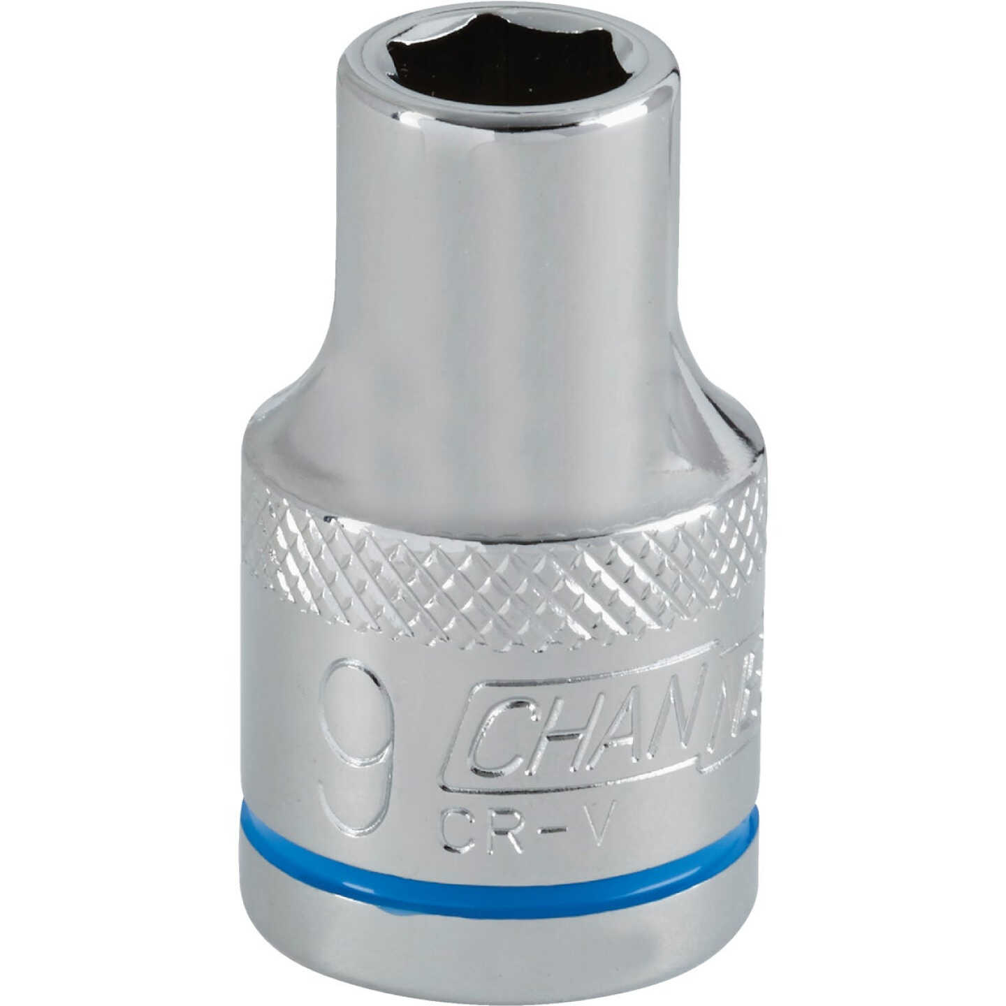 Channellock 1/2 In. Drive 9 mm 6-Point Shallow Metric Socket Image 1