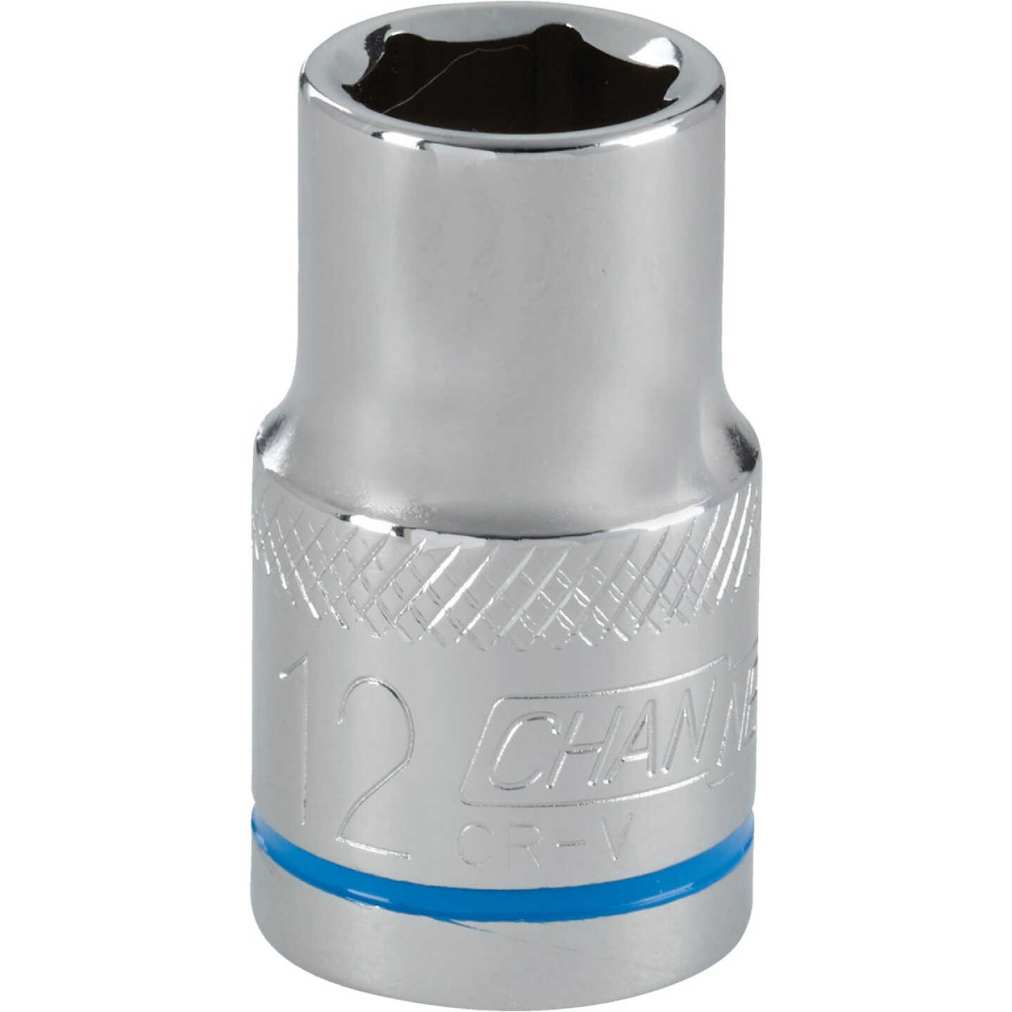 Channellock 1/2 In. Drive 12 mm 6-Point Shallow Metric Socket Image 1