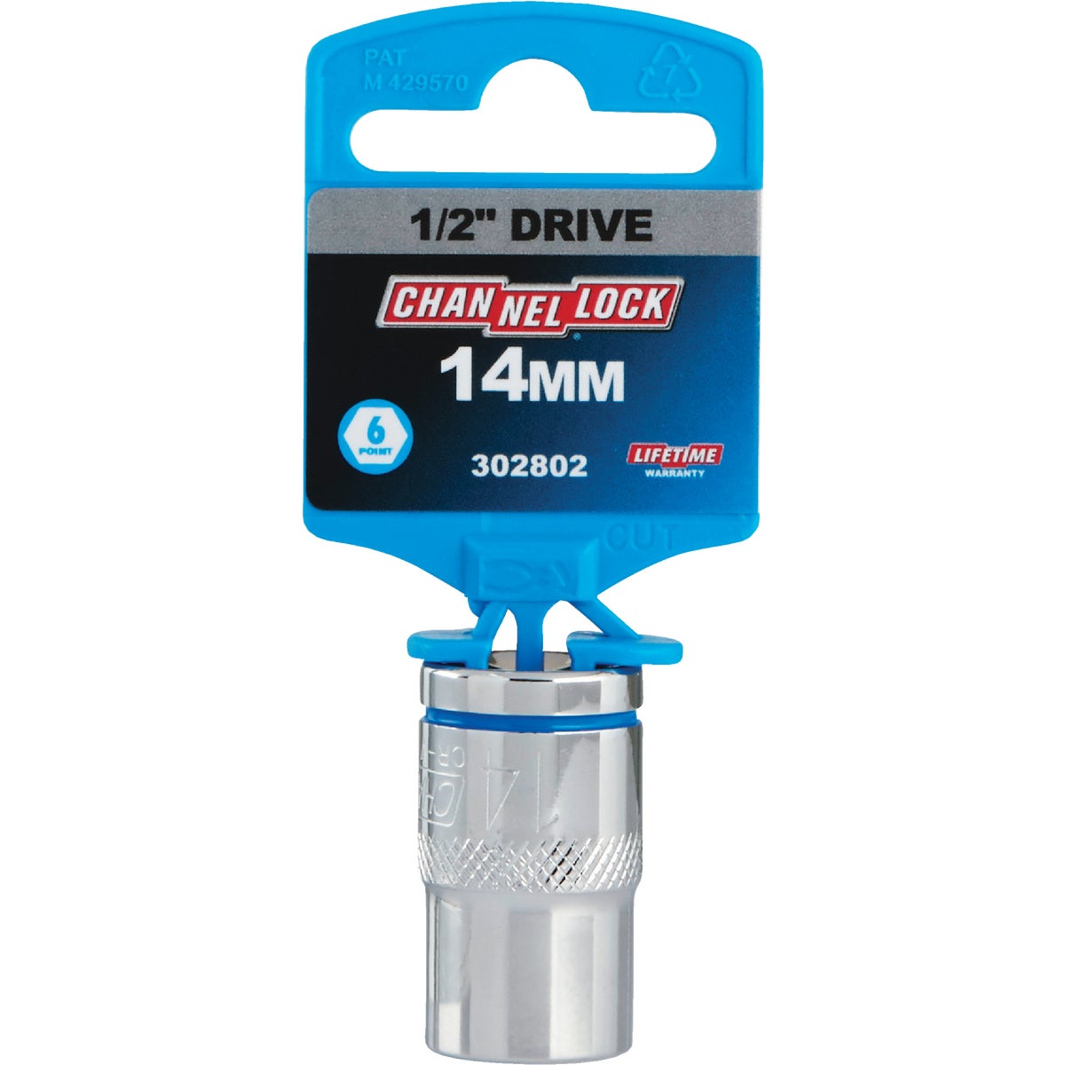 Channellock 1/2 In. Drive 14 mm 6-Point Shallow Metric Socket Image 2