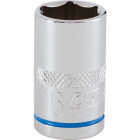 Channellock 1/2 In. Drive 16 mm 6-Point Shallow Metric Socket Image 1