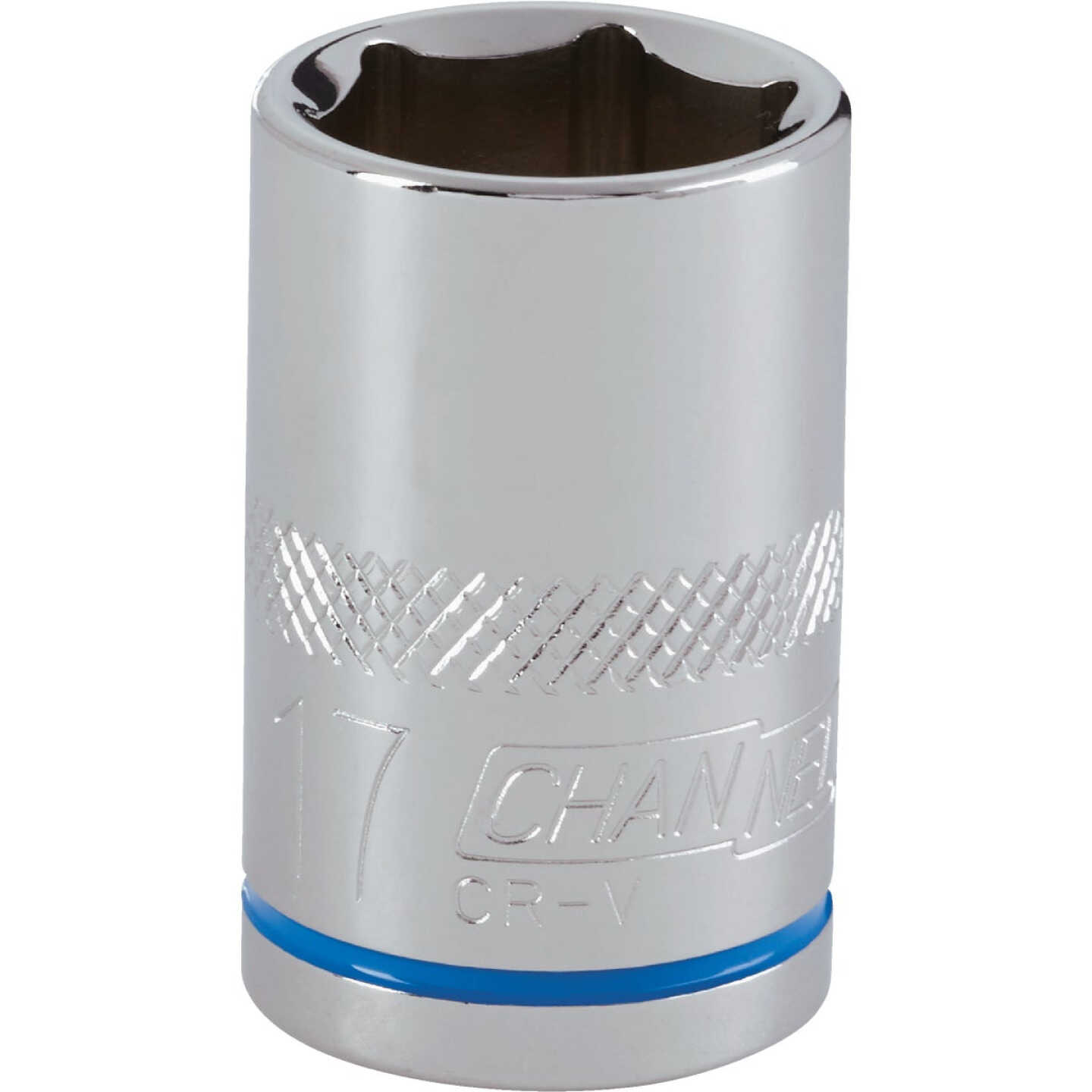 Channellock 1/2 In. Drive 17 mm 6-Point Shallow Metric Socket Image 1