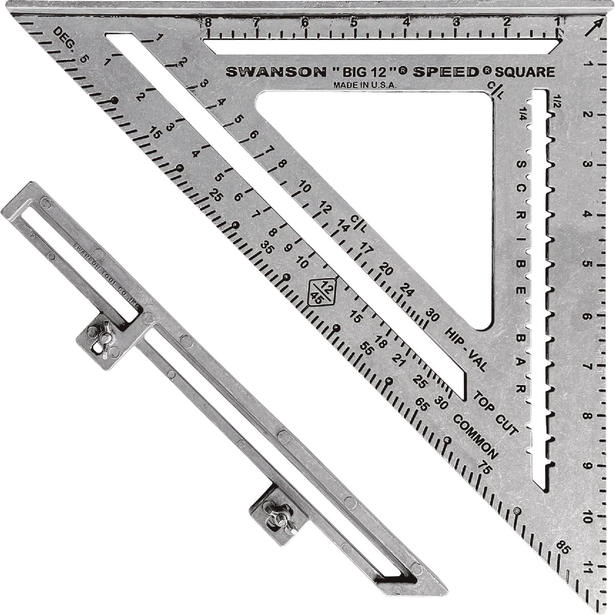 Swanson Big 12 Speed 12 In. Aluminum Rafter Square Image 5