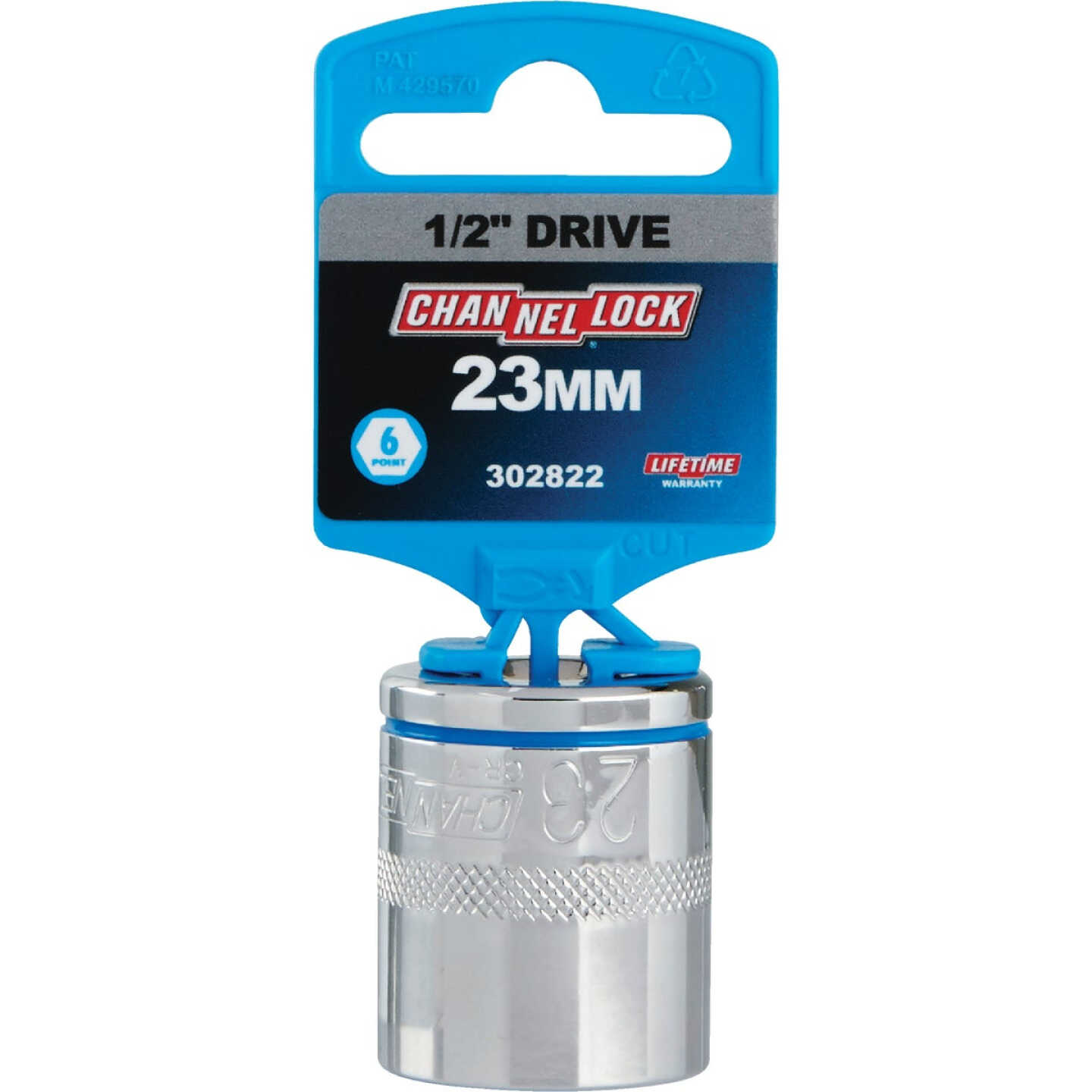 Channellock 1/2 In. Drive 23 mm 6-Point Shallow Metric Socket Image 2