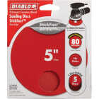 Diablo StickFast 5 In. 80 Grit Sanding Disc (5-Pack) Image 1