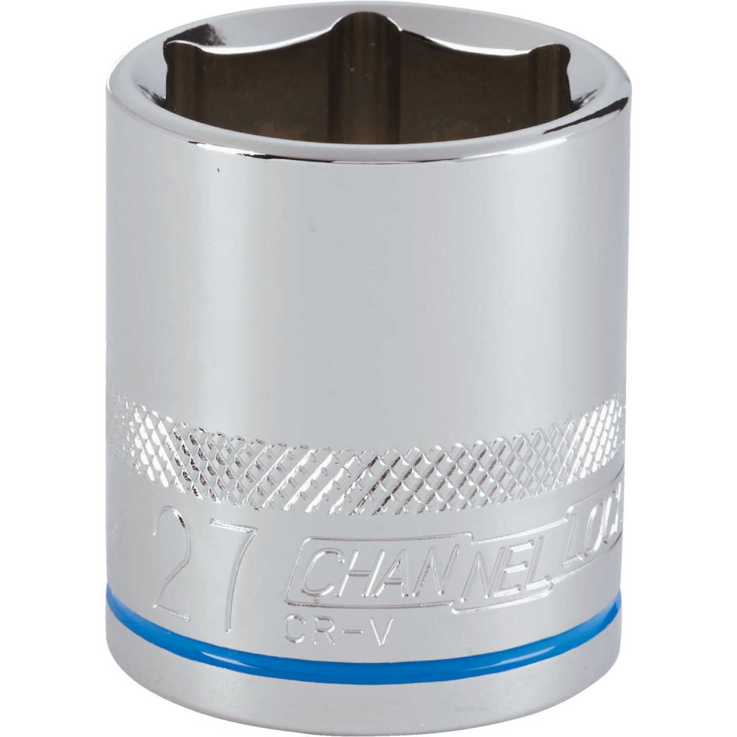 Channellock 1/2 In. Drive 27 mm 6-Point Shallow Metric Socket Image 1