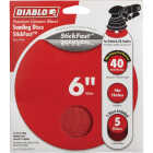 Diablo StickFast 6 In. 40 Grit Sanding Disc (5-Pack) Image 1