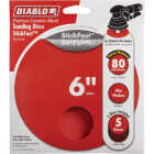 Diablo StickFast 6 In. 80 Grit Sanding Disc (5-Pack) Image 1