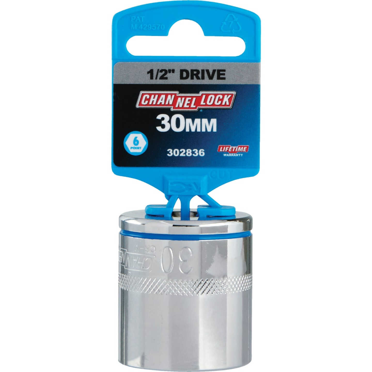 Channellock 1/2 In. Drive 30 mm 6-Point Shallow Metric Socket Image 2