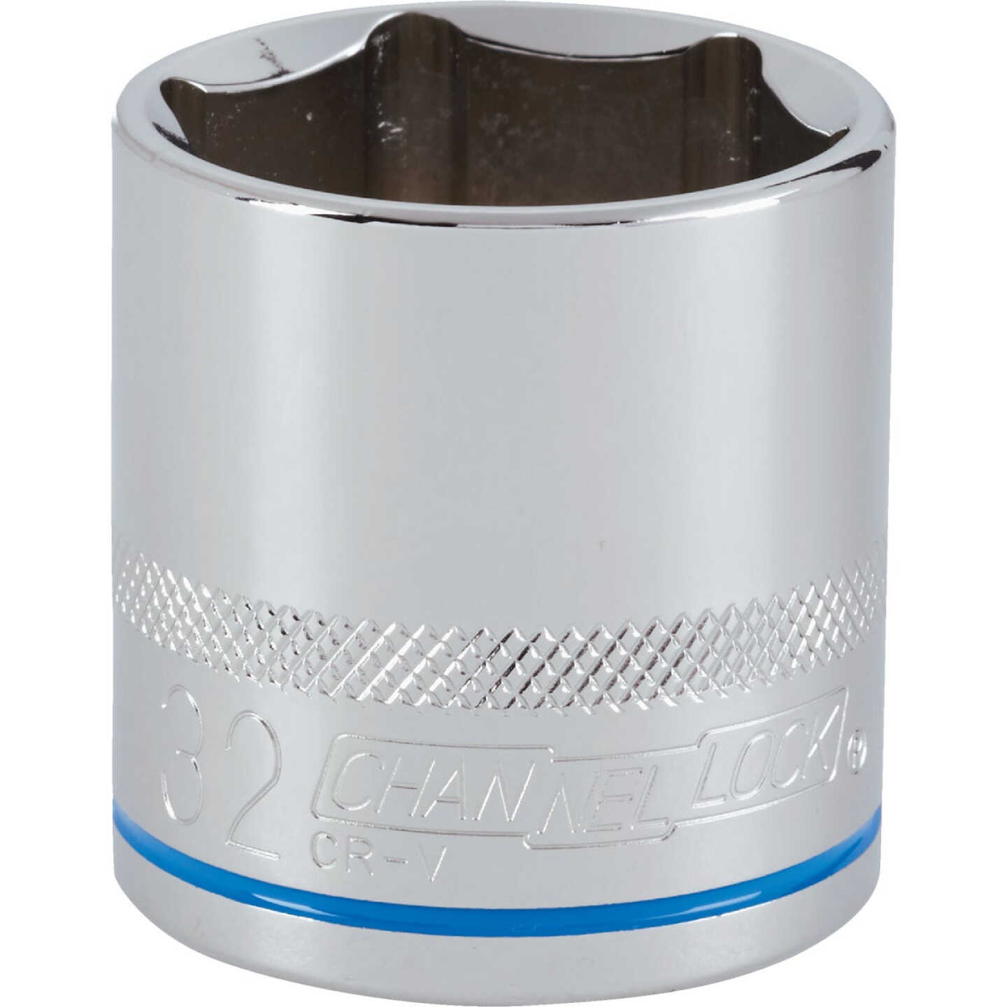 Channellock 1/2 In. Drive 32 mm 6-Point Shallow Metric Socket Image 1