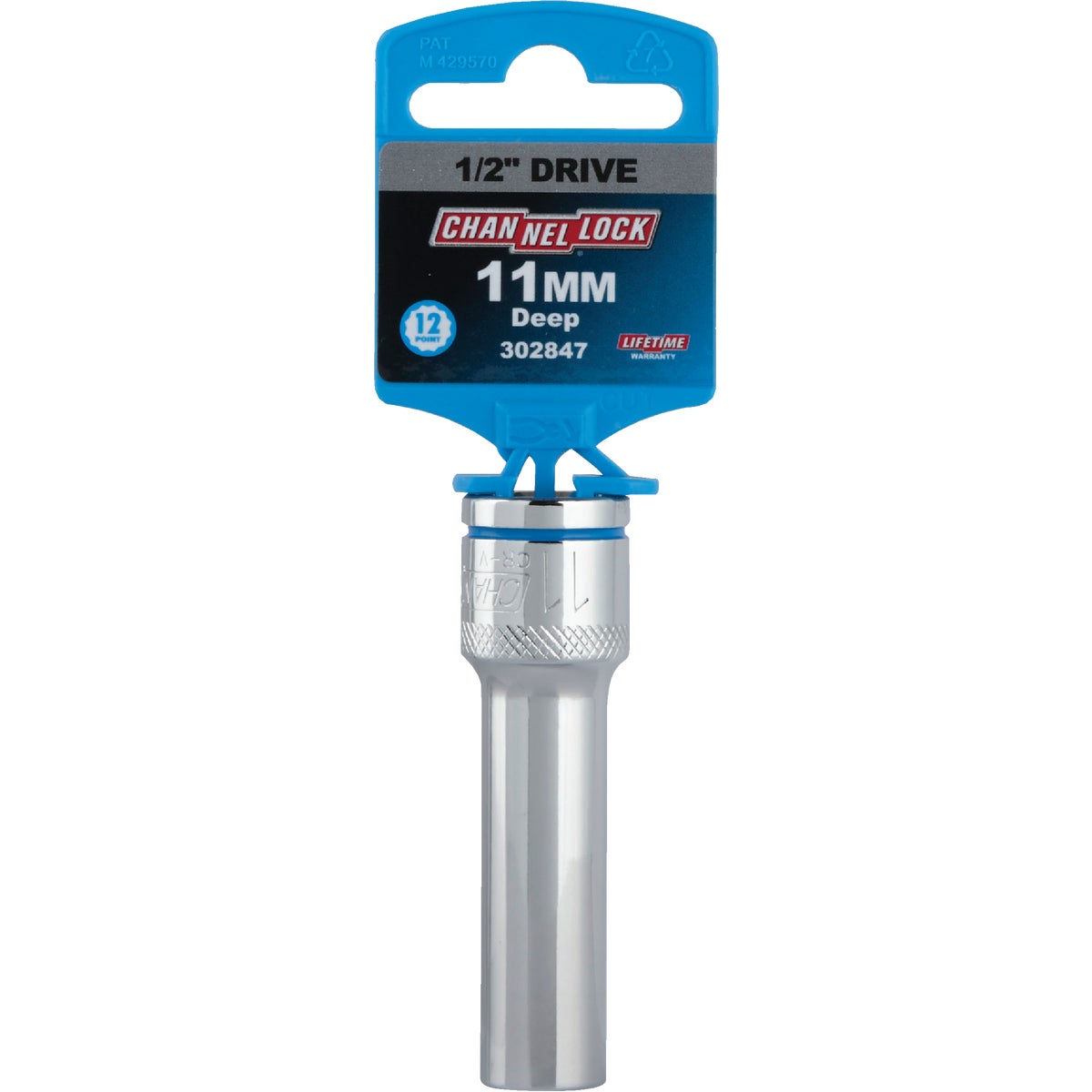 Channellock 1/2 In. Drive 11 mm 12-Point Deep Metric Socket Image 2