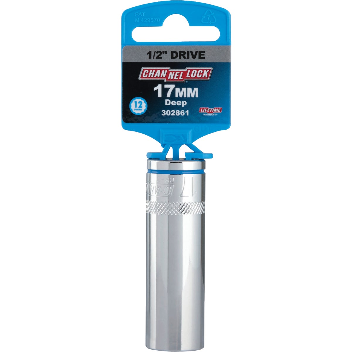 Channellock 1/2 In. Drive 17 mm 12-Point Deep Metric Socket Image 2