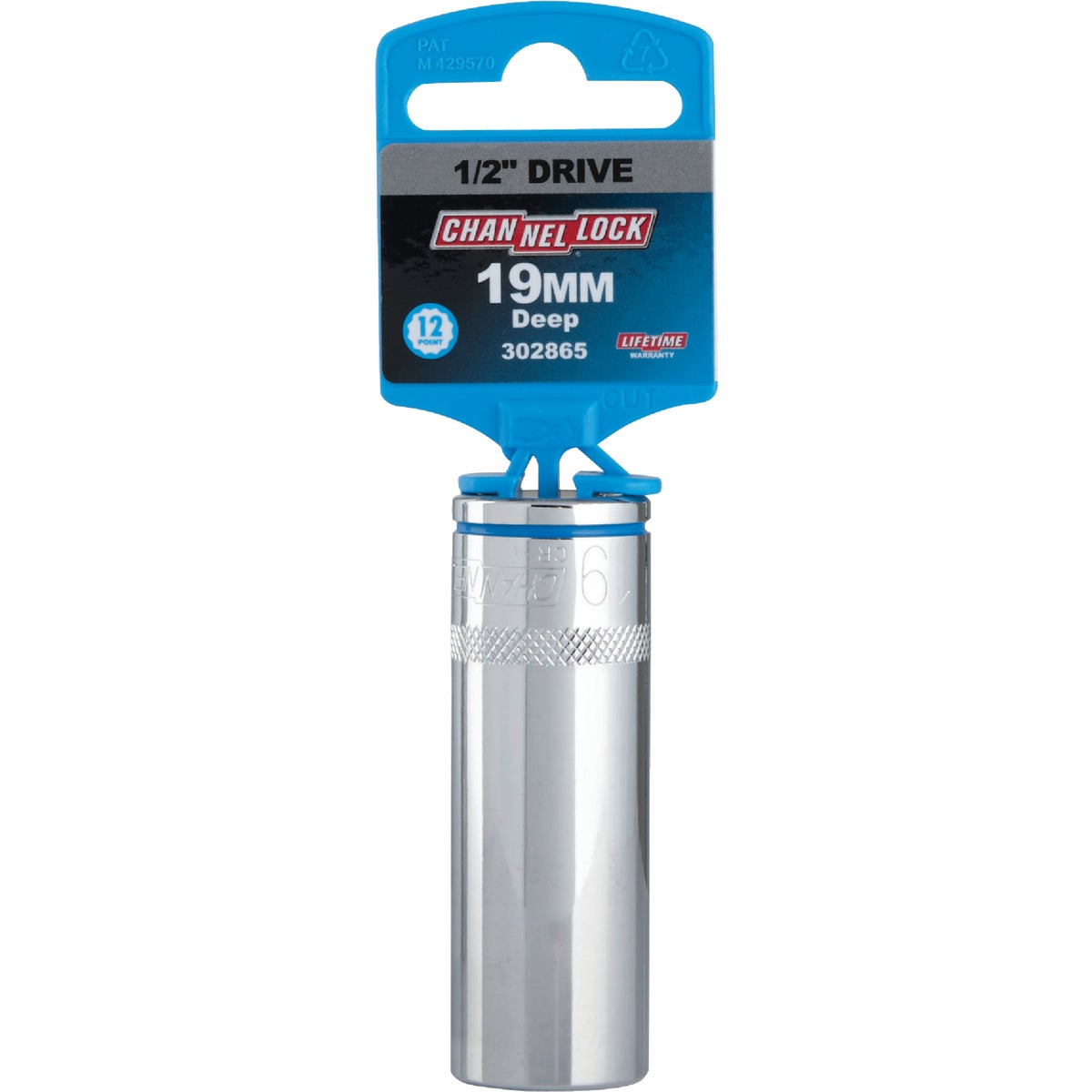Channellock 1/2 In. Drive 19 mm 12-Point Deep Metric Socket Image 2