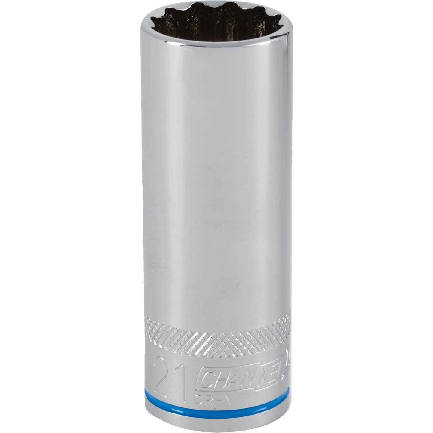 Channellock 1/2 In. Drive 21 mm 12-Point Deep Metric Socket Image 1