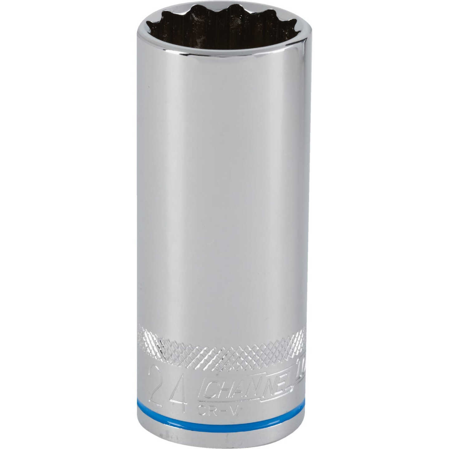 Channellock 1/2 In. Drive 24 mm 12-Point Deep Metric Socket Image 1
