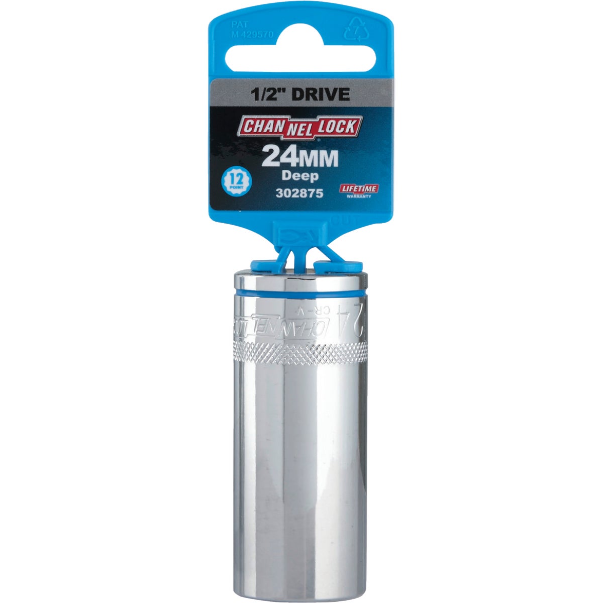 Channellock 1/2 In. Drive 24 mm 12-Point Deep Metric Socket Image 2