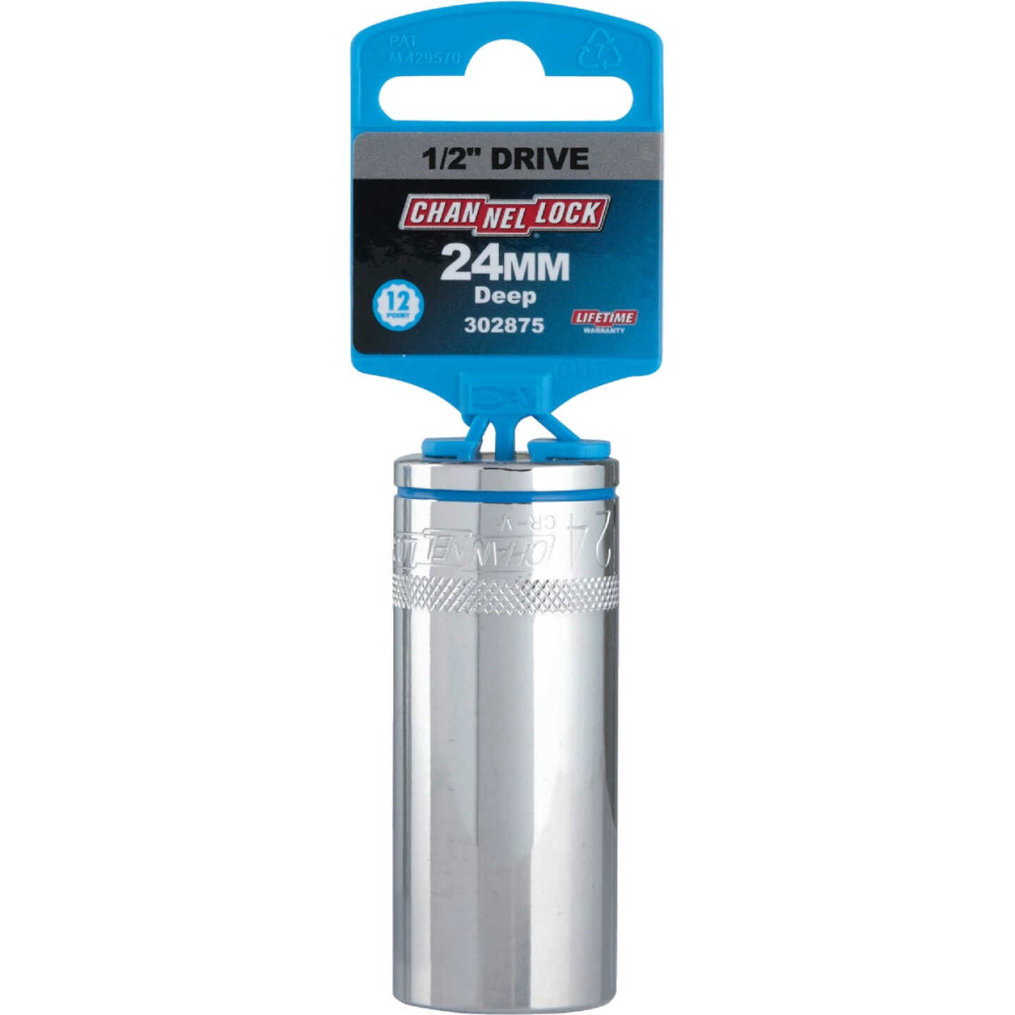 Channellock 1/2 In. Drive 24 mm 12-Point Deep Metric Socket Image 2
