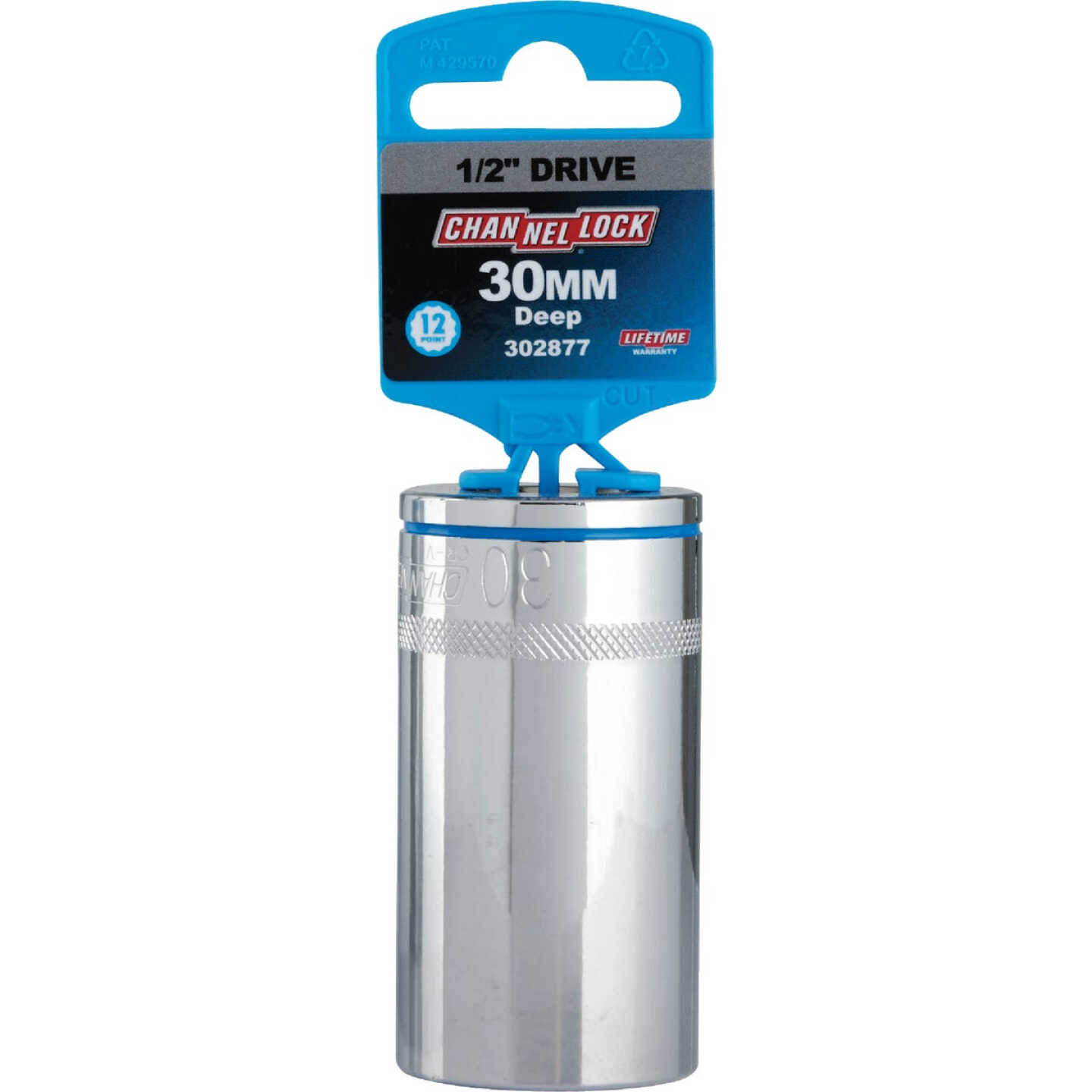 Channellock 1/2 In. Drive 30 mm 12-Point Deep Metric Socket Image 2