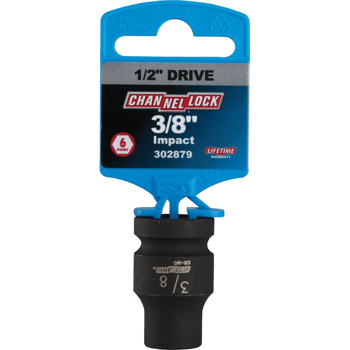 Channellock 1/2 In. Drive 3/8 In. 6-Point Shallow Standard Impact Socket Image 2