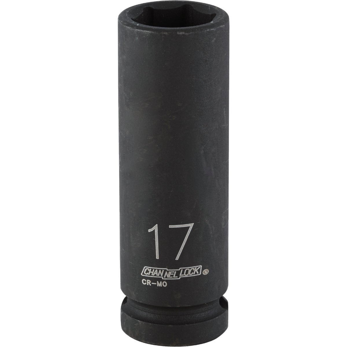 Channellock 1/2 In. Drive 17 mm 6-Point Deep Metric Impact Socket Image 1