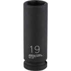 Channellock 1/2 In. Drive 19 mm 6-Point Deep Metric Impact Socket Image 1
