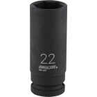Channellock 1/2 In. Drive 22 mm 6-Point Deep Metric Impact Socket Image 1