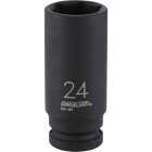 Channellock 1/2 In. Drive 24 mm 6-Point Deep Metric Impact Socket Image 1