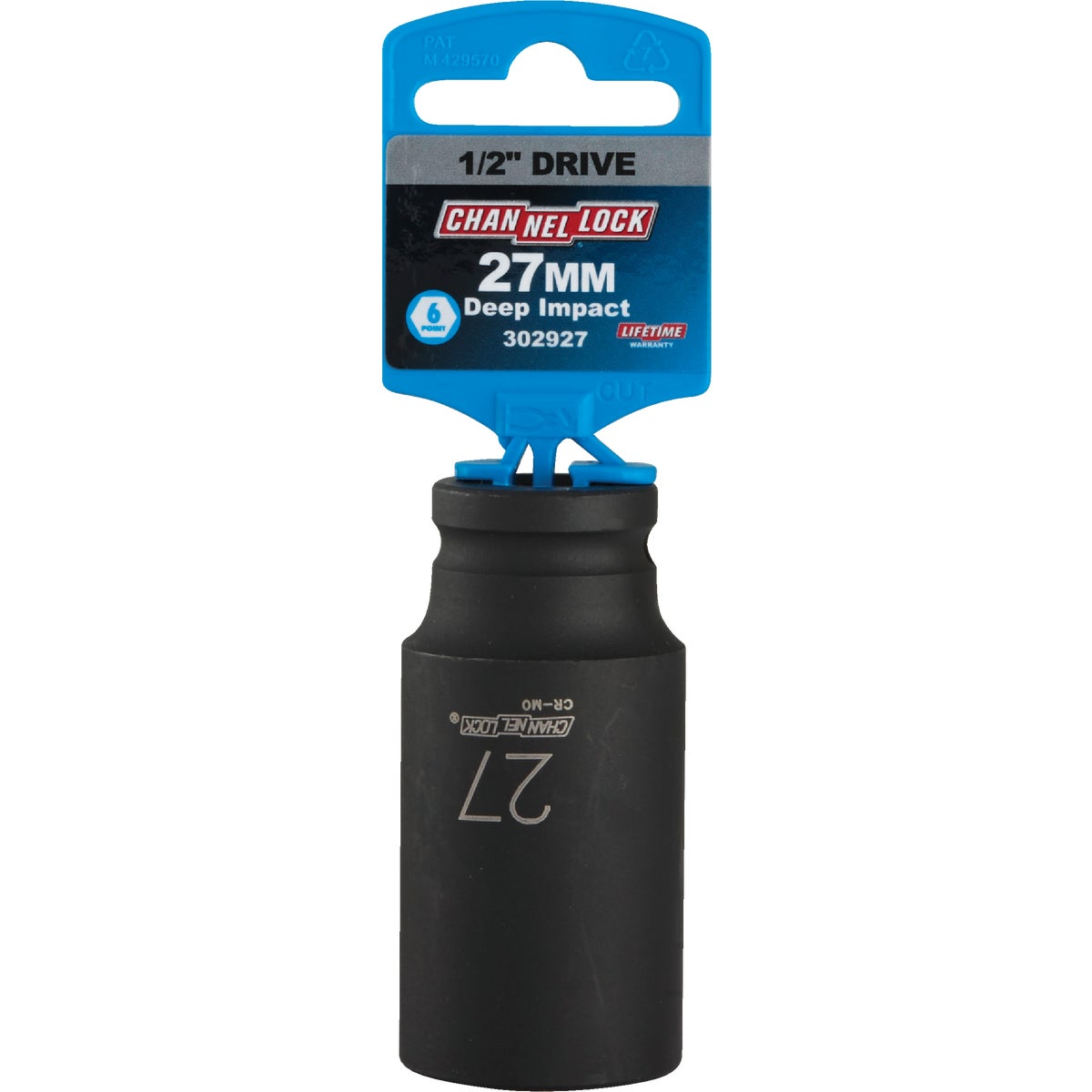 Channellock 1/2 In. Drive 27 mm 6-Point Deep Metric Impact Socket Image 2