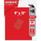 Diablo 9 In. x 11 In. 80 Grit Coarse Sandpaper (4-Pack) Image 1