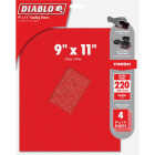 Diablo 9 In. x 11 In. 220 Grit Ultra Fine Sandpaper (4-Pack) Image 1