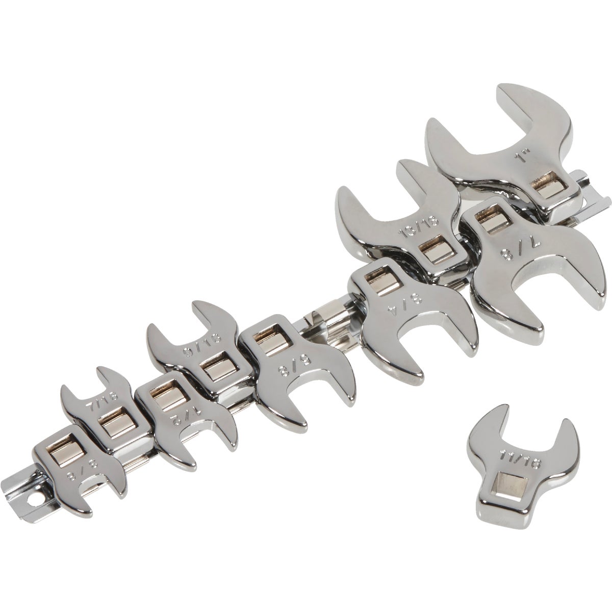 Channellock Standard 3/8 In. Drive Crowfoot Wrench Set (10-Piece) Image 2