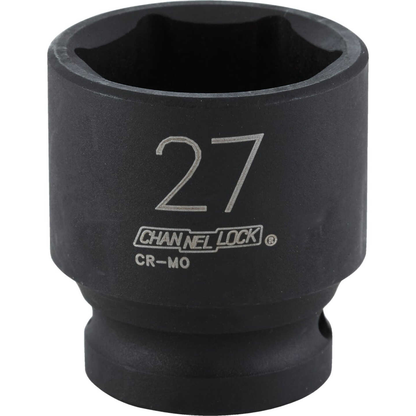 Channellock 1/2 In. Drive 27 mm 6-Point Shallow Metric Impact Socket Image 1
