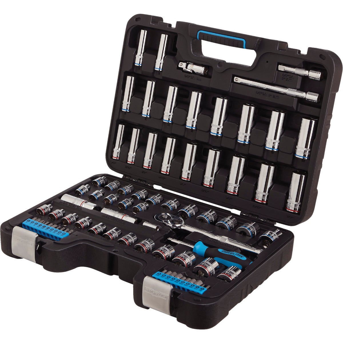 Channellock Standard/Metric 3/8 In. Drive 6-Point Combination Ratchet & Socket Set (76-Piece) Image 8