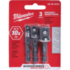 Milwaukee SHOCKWAVE Socket Adapter Set, 3 Piece Image 1