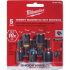 Milwaukee SHOCKWAVE 5-Piece Impact Magnetic Nutdriver Bit Set Image 1