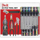 Do it Assorted Pliers, 8 In. Adjustable Wrench and 13-Piece Screwdriver Tool Set (20-Piece Total, No Case) Image 2