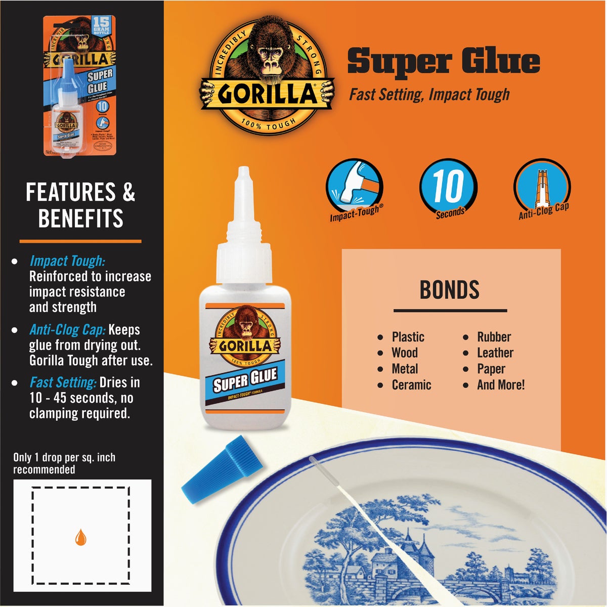 Gorilla 0.53 Oz. Liquid Super Glue Image 3