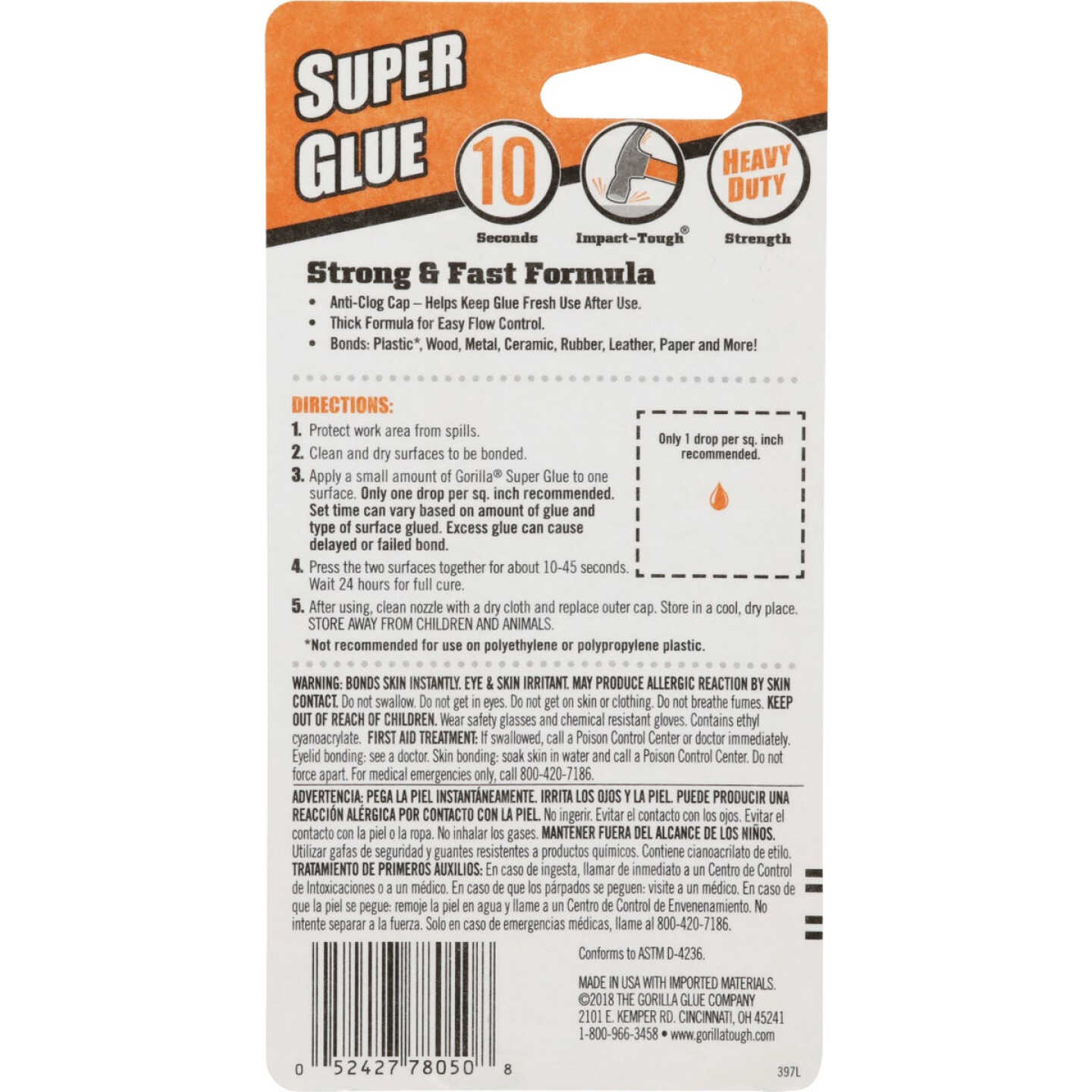 Gorilla 0.53 Oz. Liquid Super Glue Image 4