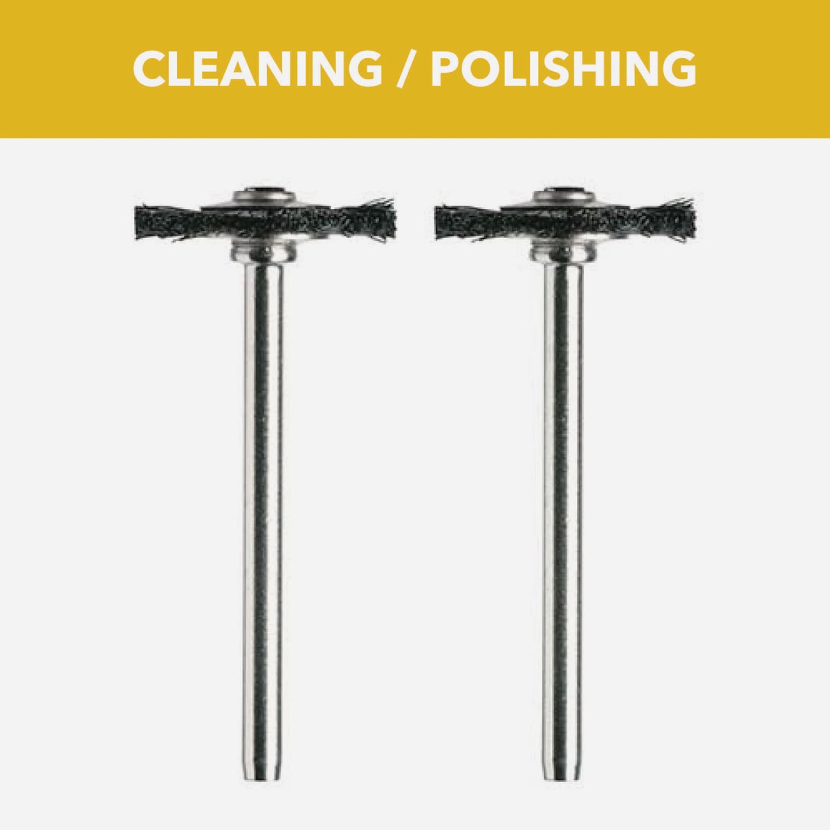 Dremel 3/4 In. Nylon Bristle Cleaning and Polishing Brush (2-Pack) Image 2