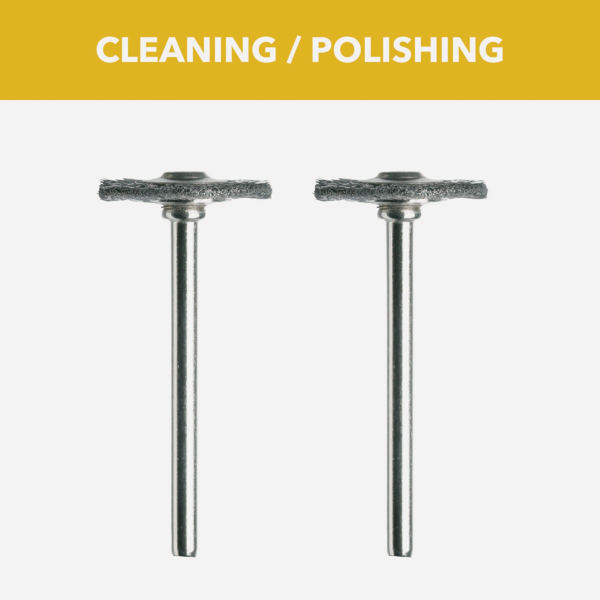 Dremel 3/4 In. Carbon Steel Wire Cleaning Brush (2-Pack) Image 2