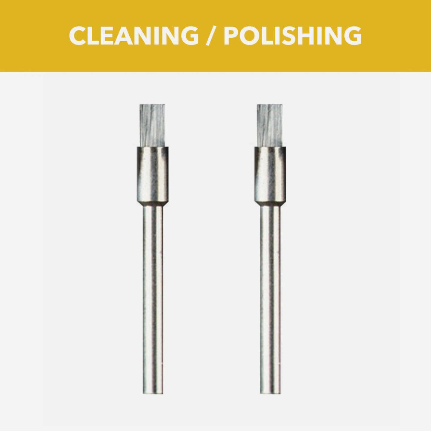 Dremel 1/8 In. Carbon Steel Wire Brush (2-Pack) Image 2