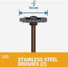 Dremel 3/4 In. Stainless Steel Wire Cleaning, Deburring and Surface-Finish Brush (2-Pack) Image 3