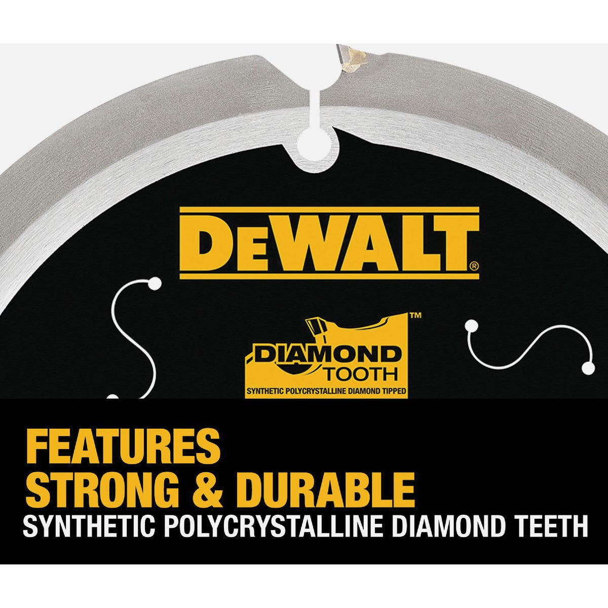 DEWALT 7-1/4 In. 4-Tooth PCD Fiber Cement Circular Saw Blade Image 3